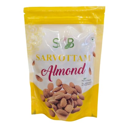 Sarvottam California Almonds | Premium Quality | High in Protein & Vitamin E | Pure Natural Dry Fruits for Healthy Snacking Sarvottam California Almonds | Premium Quality | High in Protein & Vitamin E | Pure Natural Dry Fruits for Healthy Snacking