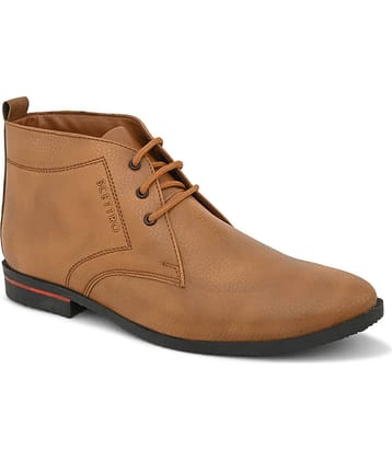 SCETTRO Tan Men's Chukka Boots
