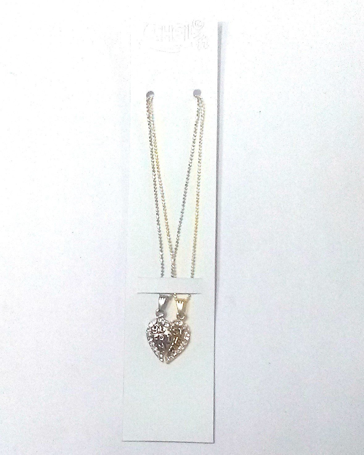 Generic Nawani Gold Silver 2 Piece Chain Locket Pendant for Boys and Girls