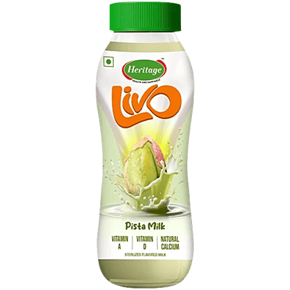 Heritage Livo Pista Milk (180 ML) Bottle