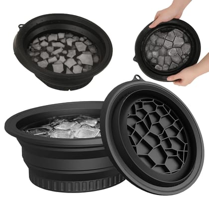 Silicone Face Ice Bowl with Built-In Ice Tray Collapsible Facial Ice Bath Plunge Tub for Skin Tightening, Puffiness Reduction & Glowing Skin Portable Ice Dunk Bowl (Multicolor) Silicone Face Ice Bowl with Built-In Ice Tray Collapsible Facial Ice Bath Plunge Tub for Skin Tightening, Puffiness Reduction & Glowing Skin Portable Ice Dunk Bowl (Multicolor)