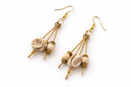Eco Friendly Rose Earrings