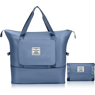 Lightweight Waterproof Large Capacity Folding Travel Duffel Bags Small Travel Bag - Medium(Blue)
