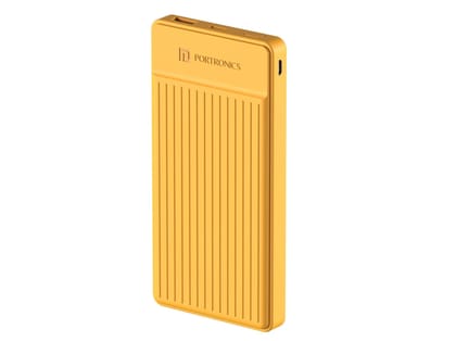 Portronics Luxcell B12 with Micro & Type C input USB Output Port, Micro & Type C Input Port, LED Battery Indicator, Compact and Lightweight - Yellow Portronics Luxcell B12 with Micro & Type C input USB Output Port, Micro & Type C Input Port, LED Battery Indicator, Compact and Lightweight - Yellow