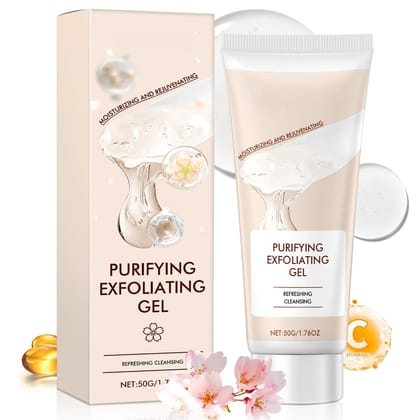 ELHAE Purifying Exoliating Gel | Deep Pore Cleansing & Skin Rejuvenation Gel with Vitamin C & Moisturizing Extracts | Removes Dead Skin, Brightens Complexion � 50g