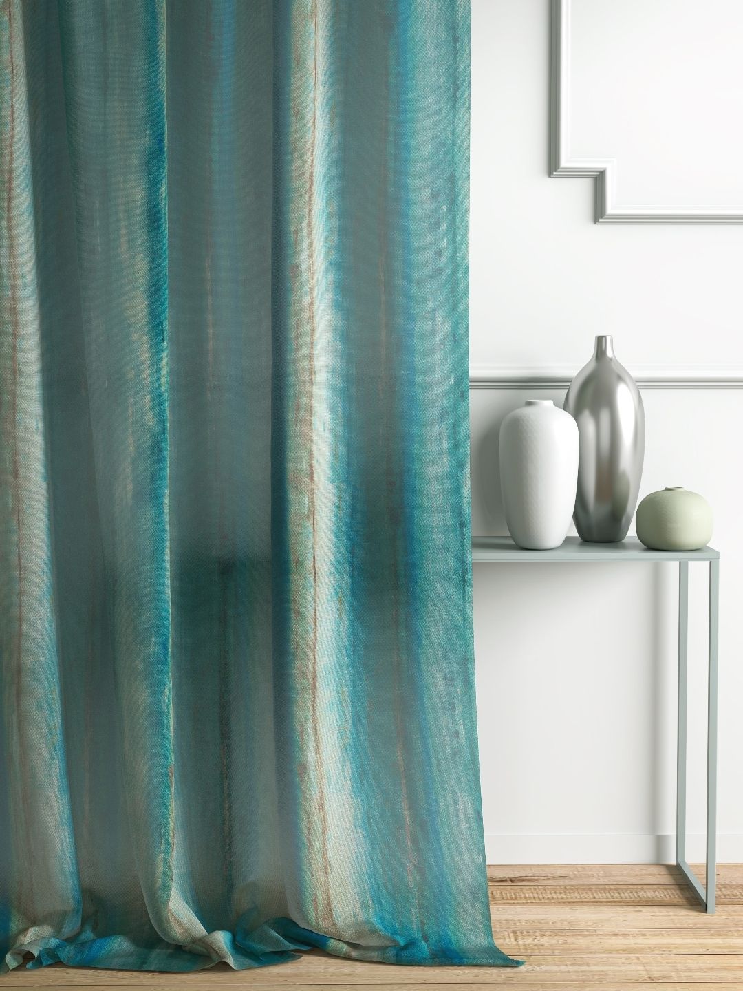 DDecor 100% Polyester 7 FT Door Curtain (135 CM X 225 CM) | Plain Printed | Premium Fabric | Perfect for Bedroom & Living Room Use |