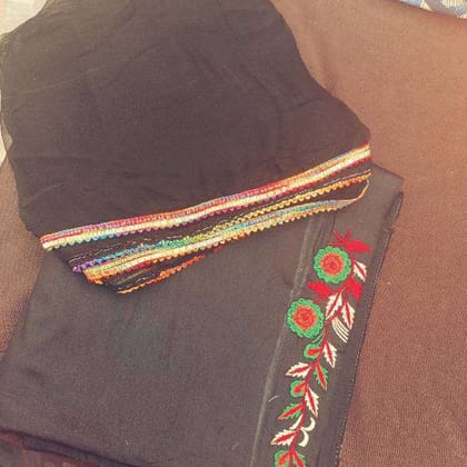 Black Women Formal Suit with Embroidery