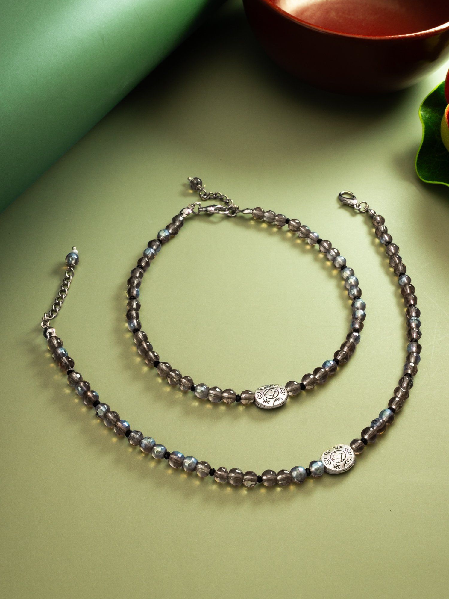 Morison Gold-Plated Knot Anklet Symbolizing Strength and Unity