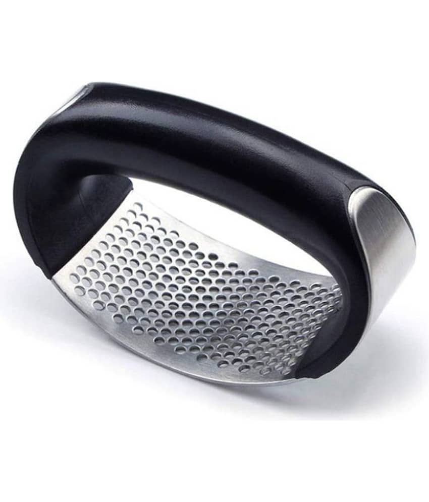 Eighteen Enterprise Stainless Steel Garlic Press Crusher, Kitchen Garlic Presser Garlic Crusher Squeezer Mincer Chopper Garlic Chopper.
