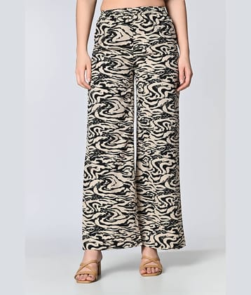 ALL WAYS YOU Multi Color Crepe Straight Women's Palazzos ( Pack of 1 )