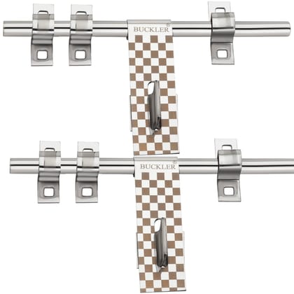 BUCKLER Stainless Steel Aldrop for Main Door| Gate| Kitchen | Bedroom Door|Office Door and Wooden Doors, Chess Laser Print (14MM-3MM, 10 Inch) (4)