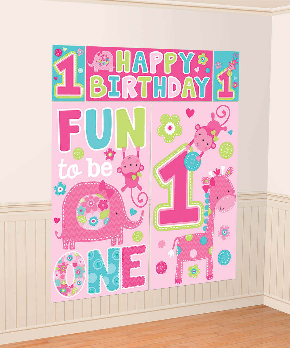 Wanna Party "One" Wild Girl Scene Setter - 5PC