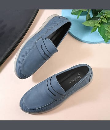 John Karsun Blue Men's Slip on Shoes