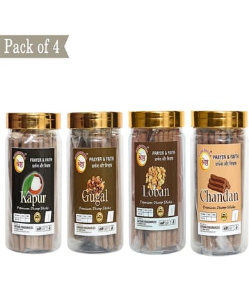 SHRESHTHA Incense Dhoop Sticks Camphor,Guggal,Loban,Chandan 800 gm ( Pack of 4 )