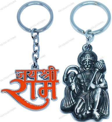 KD COLLECTIONS Bajrangbali Hanuman Keychain & Jai Shree Ram Keychain Combo – Pack of 2 Keychains KD COLLECTIONS Bajrangbali Hanuman Keychain & Jai Shree Ram Keychain Combo – Pack of 2 Keychains