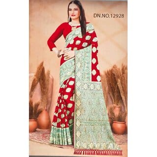 Red Banarsi Silk Saree