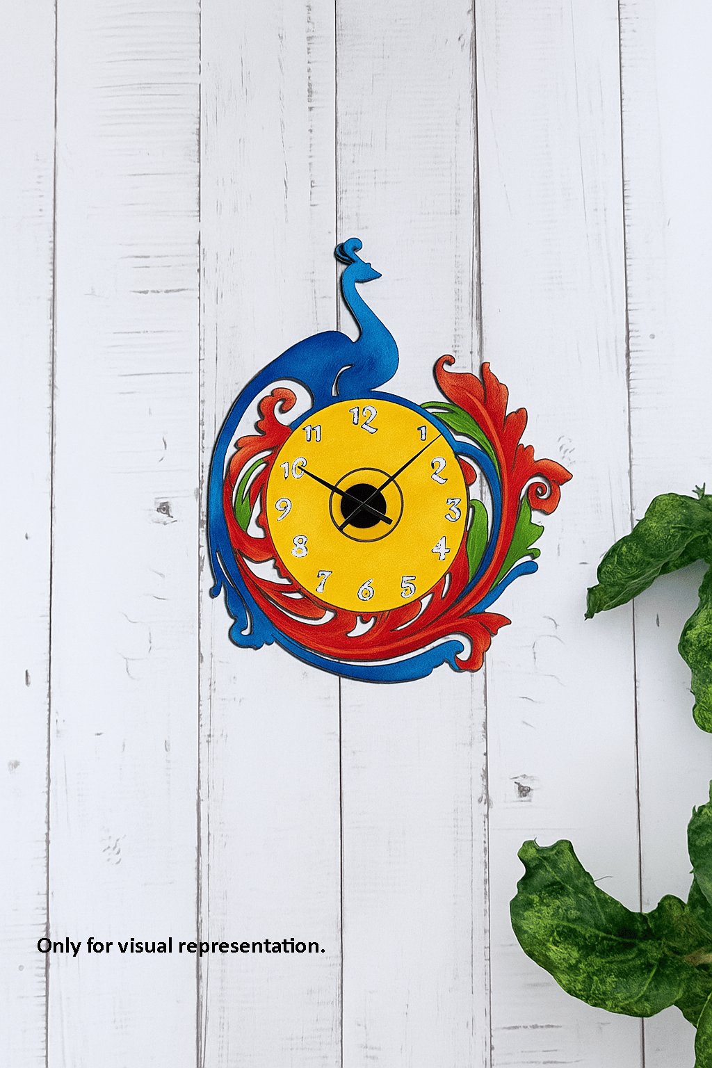 Dbeautify's Peacock Design MDF Wall Clock