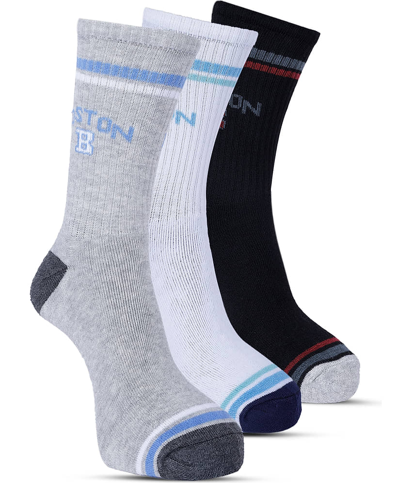 TF Pack of 3 Men's Terry Full Length Socks ( Multicolor )