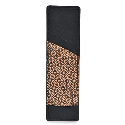 Handcrafted, Vegan Leather Pen Holder - Black