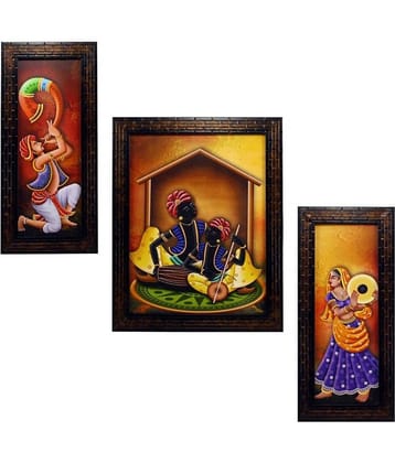Indianara - Figurative Painting With Frame