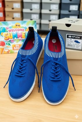casual knit sneakers
