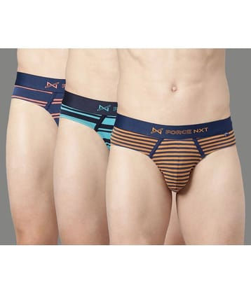 Force NXT Pack of 3 Cotton Briefs For Men's ( Multicolor )