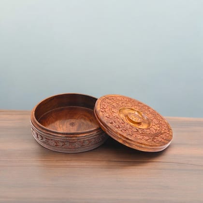 Handcrafted Wooden Chapati Box | Multi Purpose Wooden Box Handcrafted Wooden Chapati Box | Multi Purpose Wooden Box