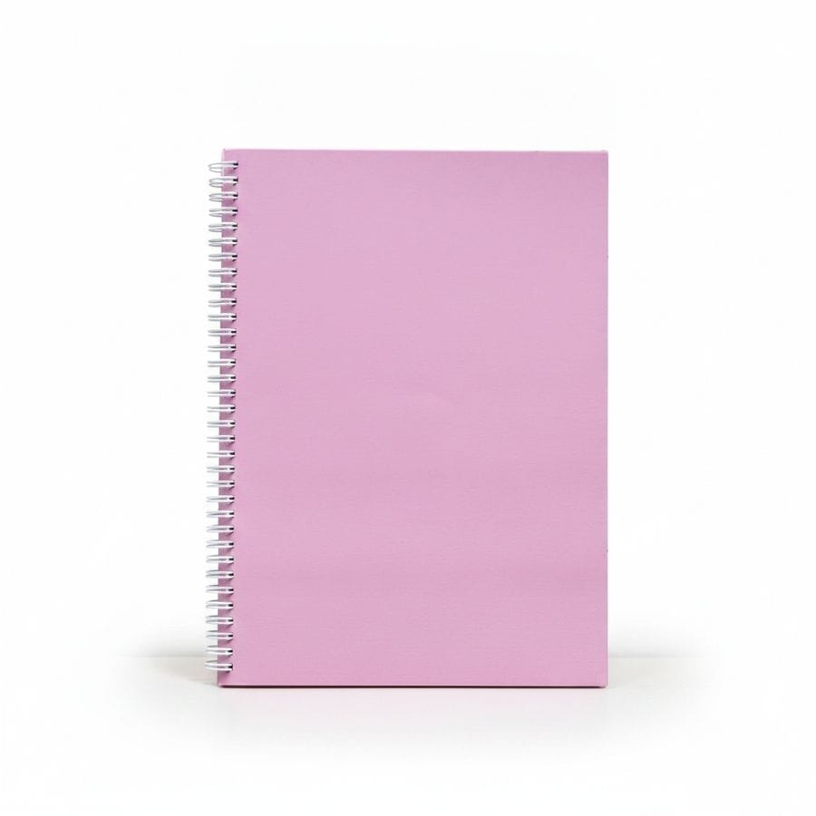 Spiral Bound Notebook - Pastel Pink