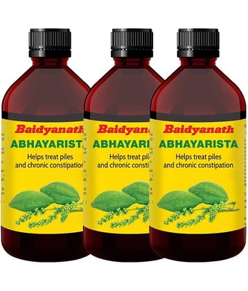 Baidyanath Abhayarishta, Ayurvedic Constipation Relief, 450 Ml (Pack of 3)