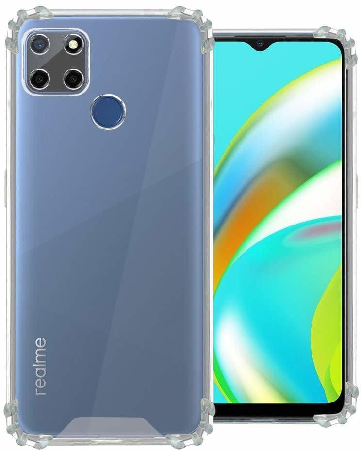 PLUGTECH TPU Ultra Hybrid Clear Camera Protection Back Cover Case for Realme C12,C25,C25s,Narzo 30A,Narzo 20,