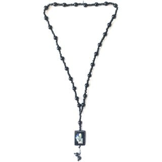 Maha Kaal Mala Black Crystal Mala