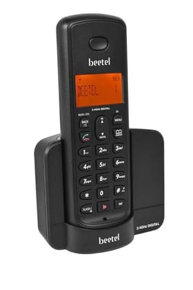 Beetel X90 2.4Ghz Cordless Landline Phone with Caller ID Display, Stores 50 Contacts, Upto 8Hrs of Talk Time, Solid Build Quality, Alarm Function, Auto Answer, Mute & Flash Function (Black X90) Beetel X90 2.4Ghz Cordless Landline Phone with Caller ID Display, Stores 50 Contacts, Upto 8Hrs of Talk Time, Solid Build Quality, Alarm Function, Auto Answer, Mute & Flash Function (Black X90)