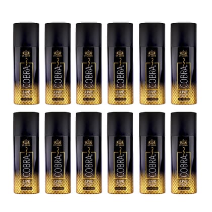 ST.JOHN Live Deodorant Body Spray for Long Lasting Protection 50ml (Pack of 12)