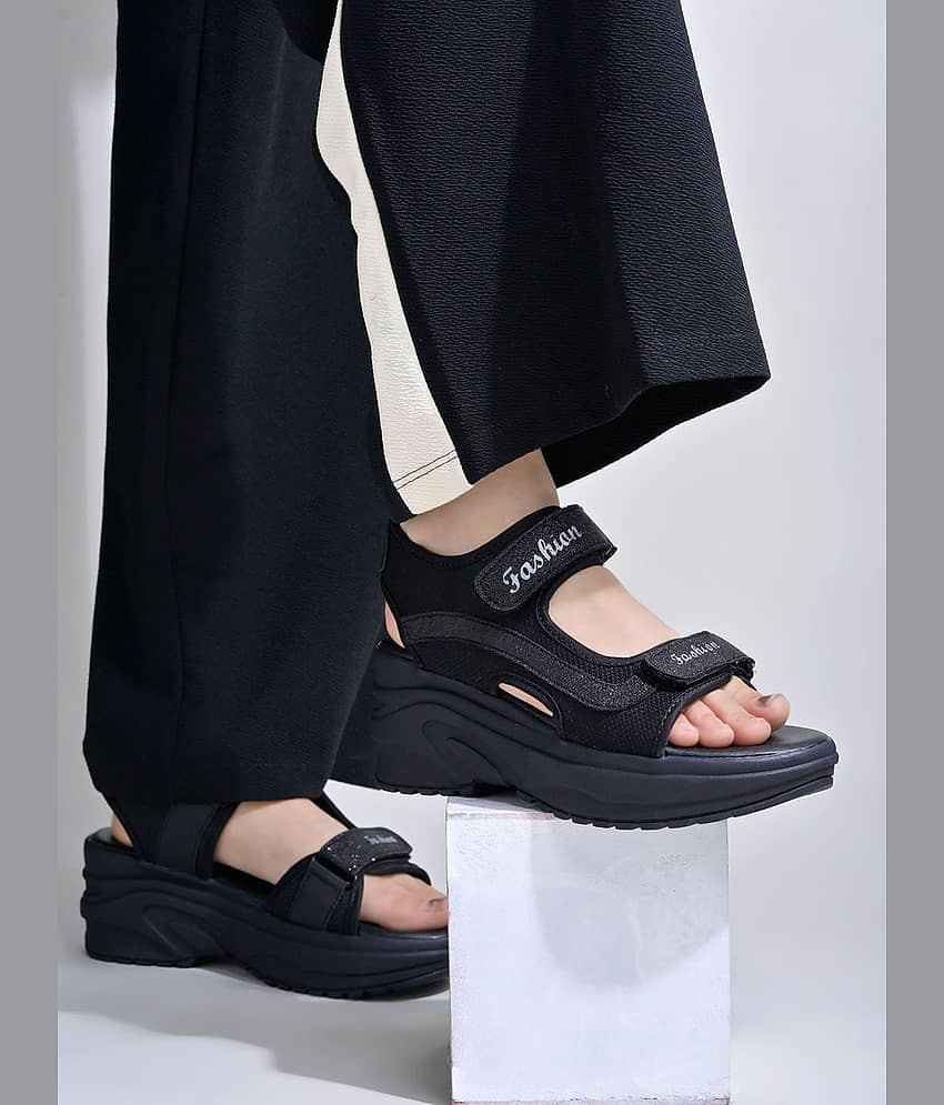 Stylestry Black Women's Sandal Heels