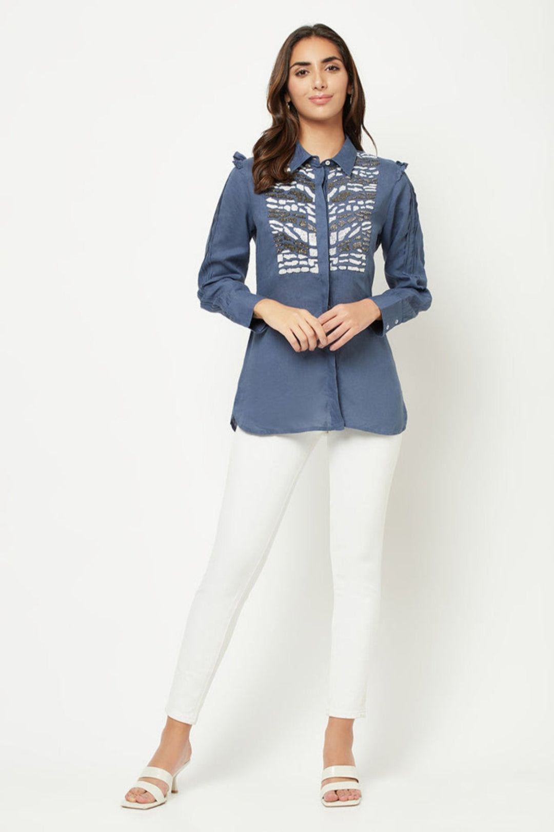 Blue Linen Shirt
