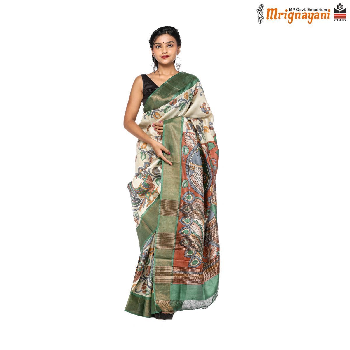 HANDLOOM KOSA SAREE WITH BLOUSE  (SKU - 3H0202120622, SAREE - 1178)