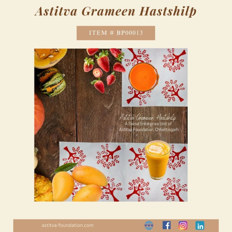 Hand Block–Printed Floral Cotton Placemats