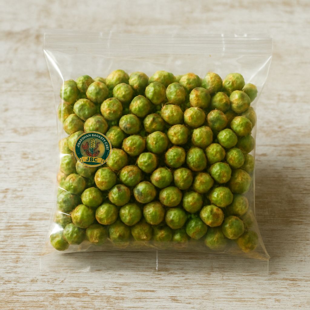 Jibardhan Bagarty Cart's spicy green peas snack