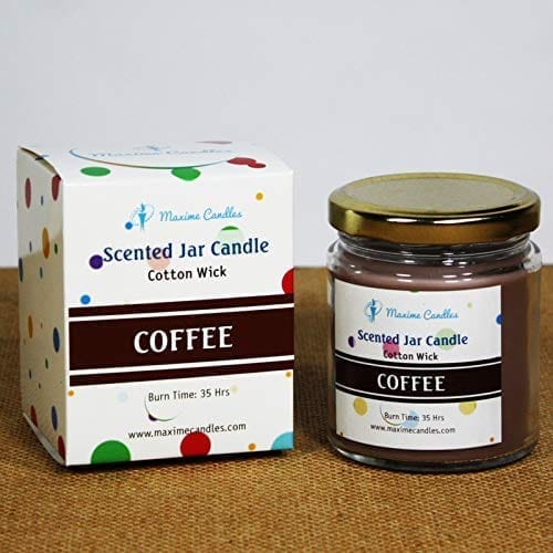 Coffee fragranced Glass Jar Scented Candle
