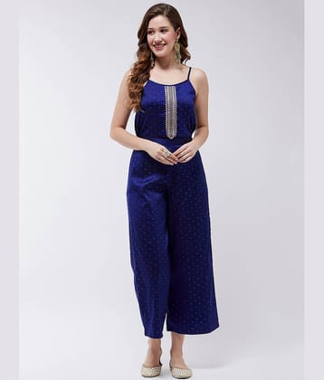 Pannkh - Navy Blue Polyester Regular Fit Women's Jumpsuit ( Pack of 1 )