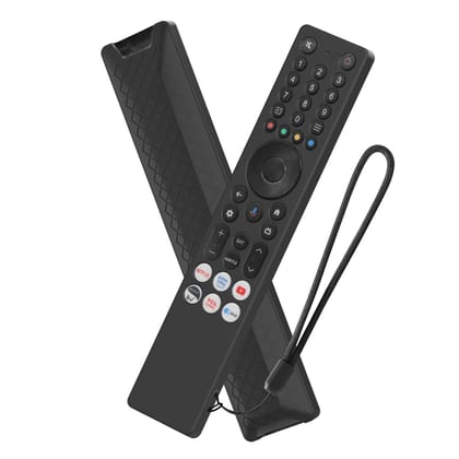 Cotbolt Silicone Case Cover Compatible with TCL iFFALCON Smart Tv Remote 2025 Models RC833A 4K QLED Google TV (Black) [Remote NOT Include] Cotbolt Silicone Case Cover Compatible with TCL iFFALCON Smart Tv Remote 2025 Models RC833A 4K QLED Google TV (Blac
