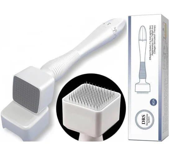 140 Titanium Adjustable Micro needling Derma Stamp | Professional Dermastamp for Face, Hair, Beard & Scalp | Skin Repair, Anti-Aging & Hair Growth | Reusable Home Use Micro needling Pen (Original Quality)