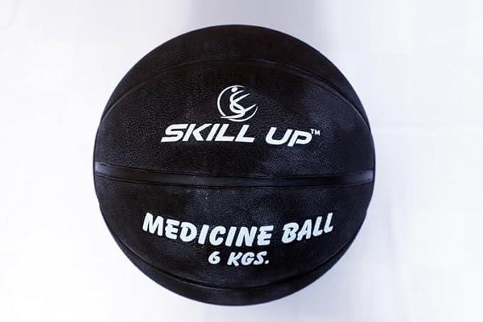 MEDICINE BALL - RUBBER - 6KG - BLACK