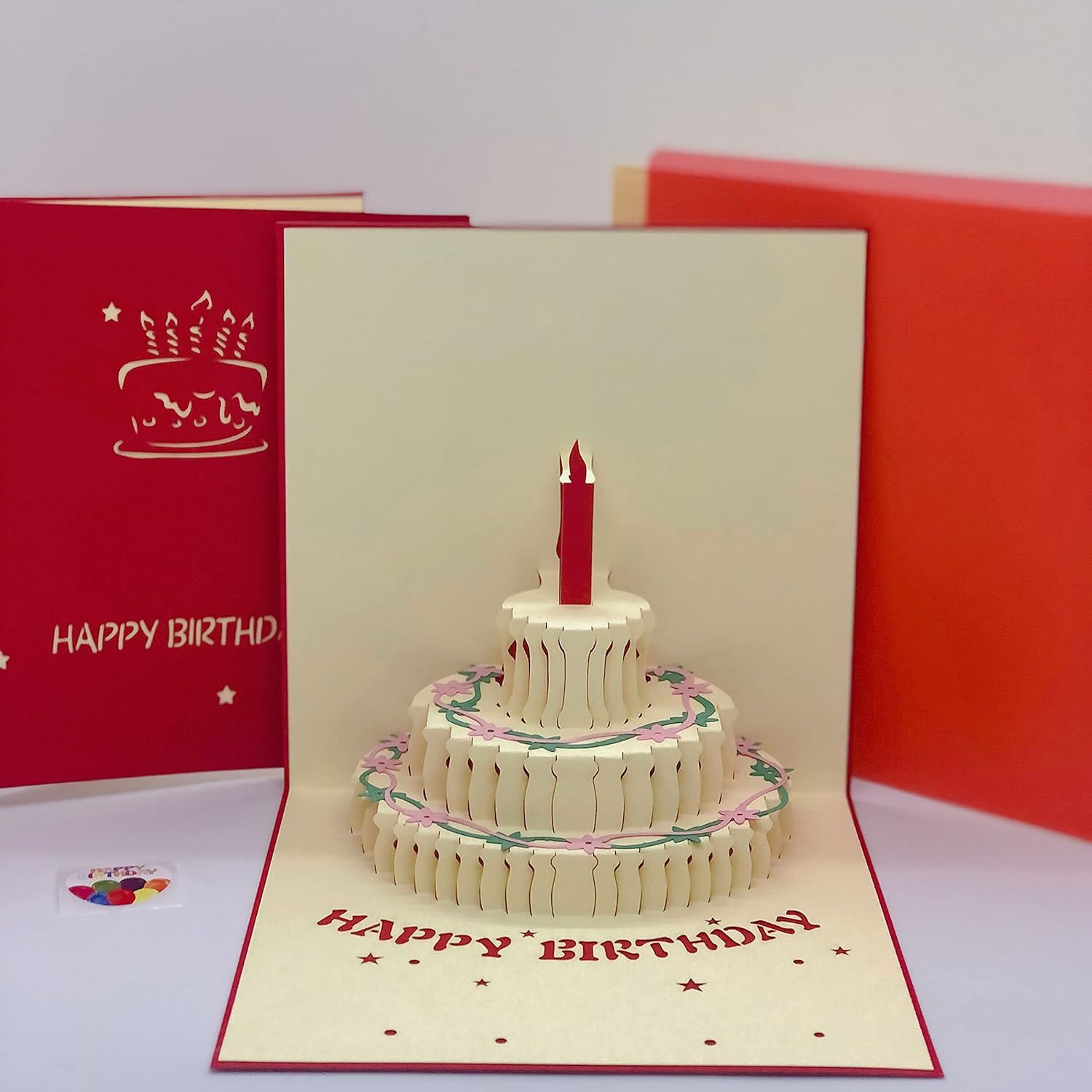 3D Paper Wish Card High Quality Paper Card All Design Card Good Wishing Card (Birthday , Valentine , love , Christmas Card) (1Pc )