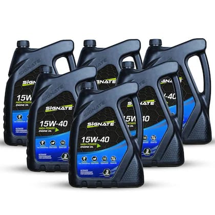 Signate 15W40 Synthetic Technology Supreme Duty Car and Truck Diesel Engine Oil (3L, Pack of 6)
