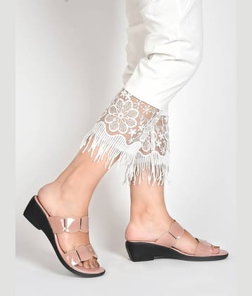 JM Looks White Women's Slip On Heels