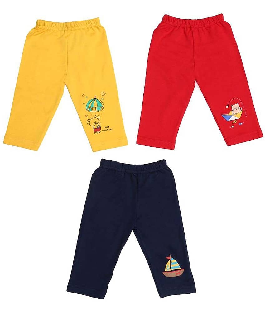 KABOOS Pack of 3 Unisex for Baby Cotton Pyjama ( Multicolor )