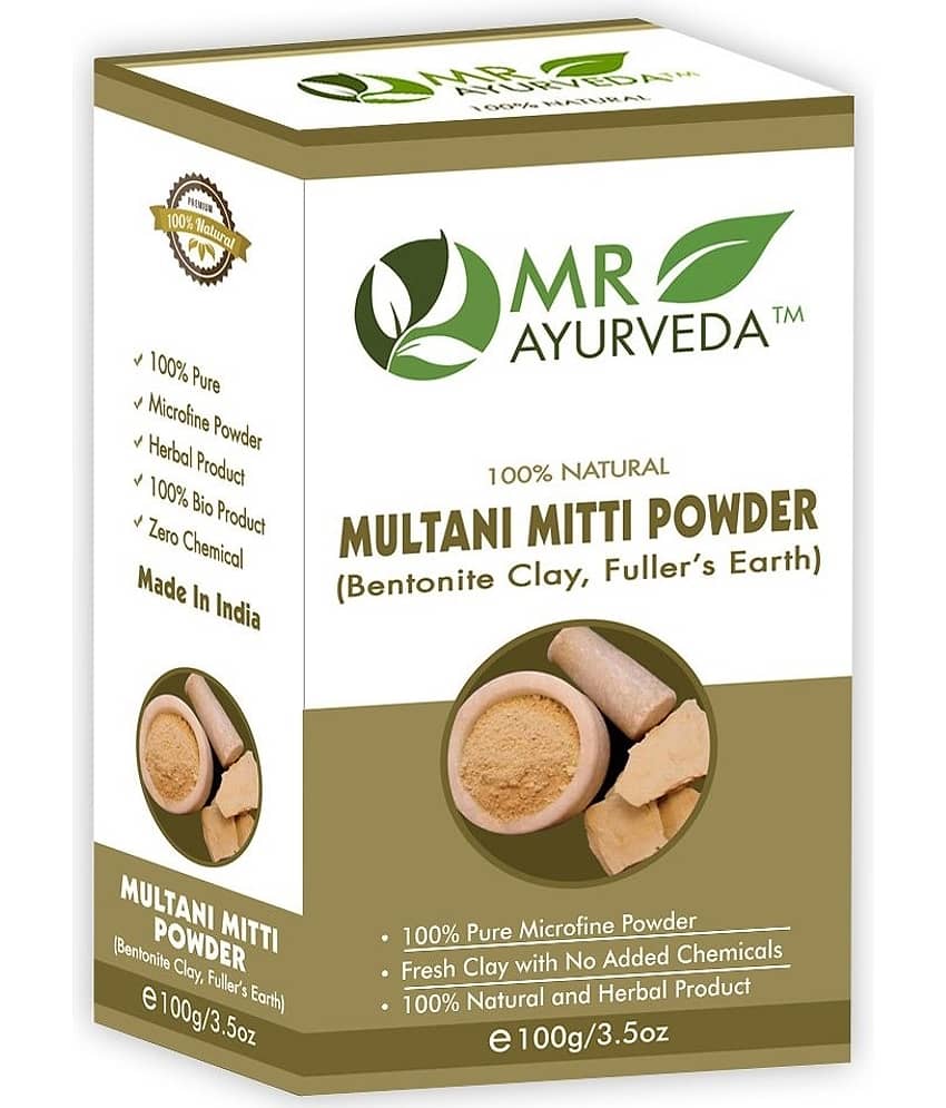 MR Ayurveda Multani Mitti Powder for Clear & Healthy Skin Face Pack Masks 100 gm