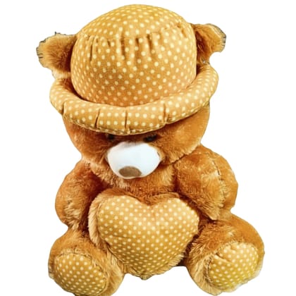Saadhya Toys Honey Dot Love Teddy – 60 cm Soft Plush Teddy Bear with Polka Hat &amp; Heart for Gifting, Kids &amp; Home Décor