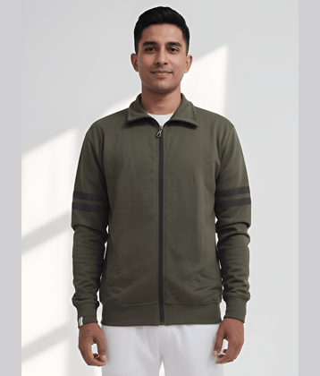 Dollar Cotton Blend Men's Casual Jacket - Green ( Pack of 1 )